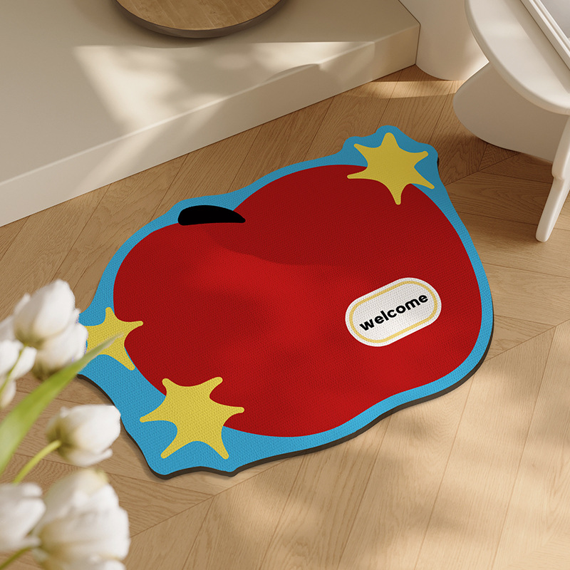 Bathroom Floor Mat Cartoon Absorbent Quick-Drying Non-Slip Foot Mat Bathroom Entrance Diatom Mud Cartoon Absorbent Floor Mat