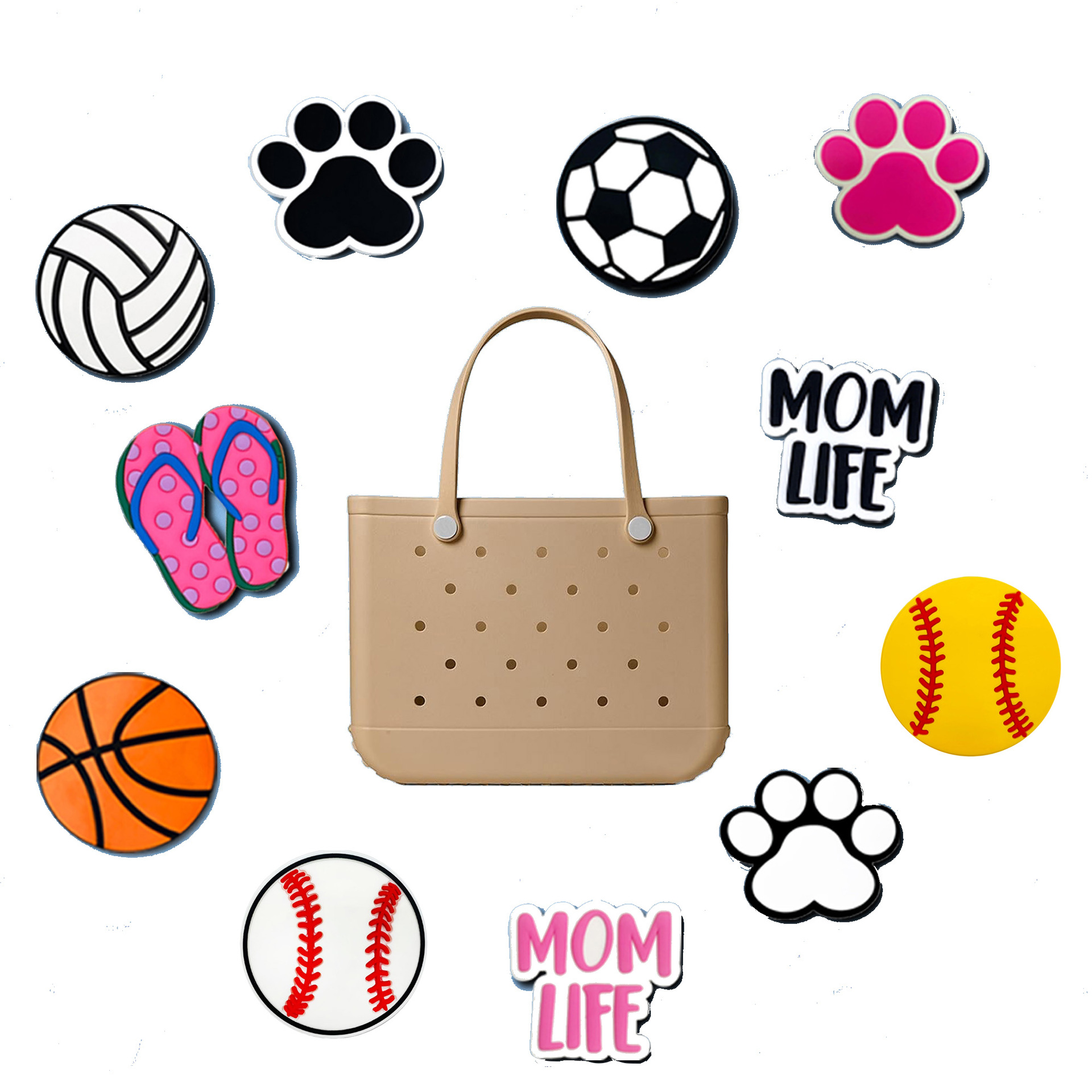 Cross-Border Hot-Selling Bogg Bag Hole Beach Bag Accessories Summer Style DIY Decorative Buckle