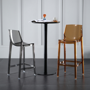 Transparent Bar Stool Internet Popular Bar Stool Nordic High Stool Acrylic High Stool Household High Stool Bar Stool Brocade