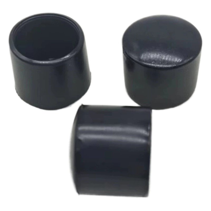 Оцинкованная круглая труба, Пыленепроницаемая резиновая заглушка, пластиковый нескользящий колпачок для трубы, черная круглая защитная подушка из ПВХ