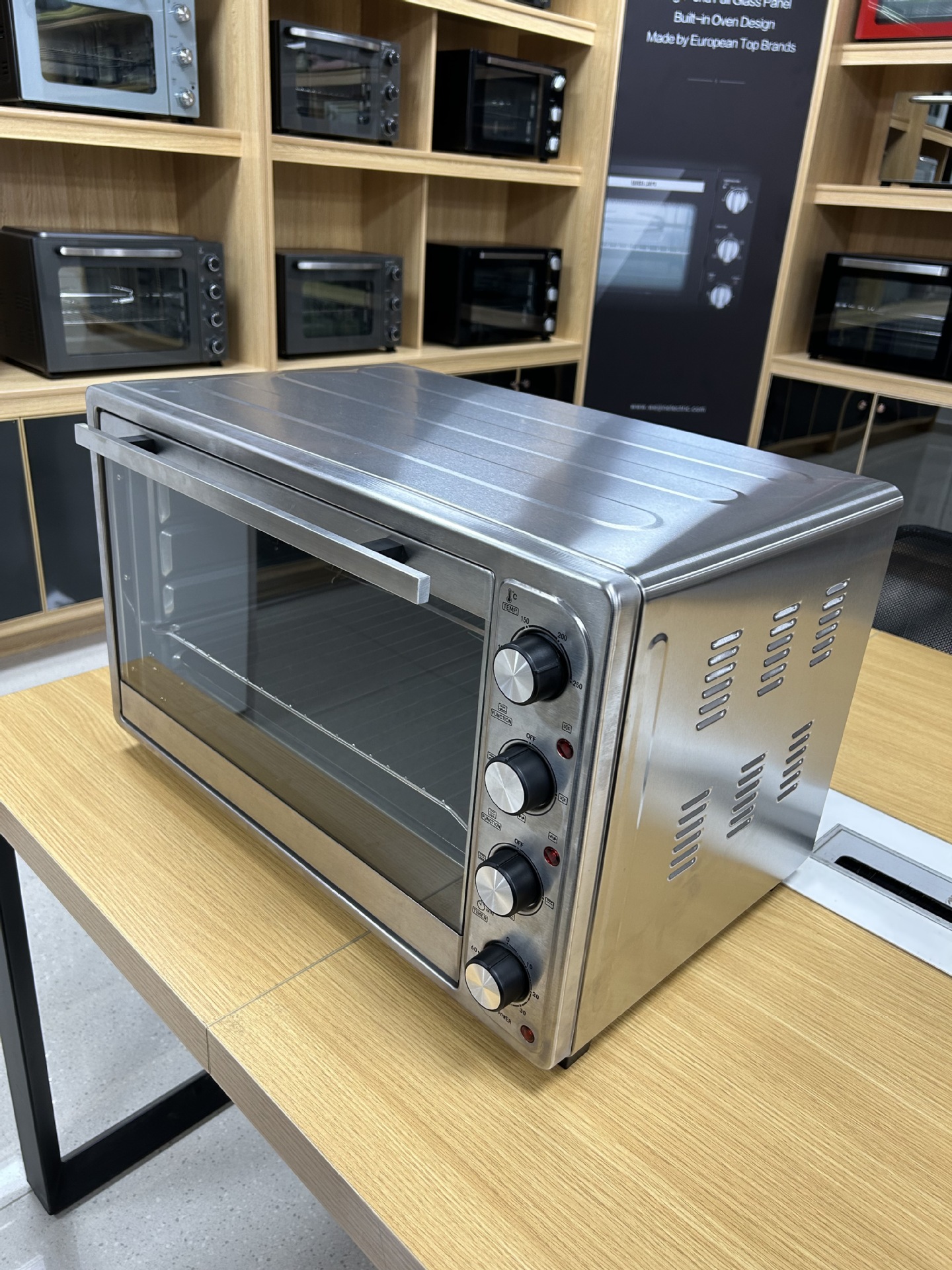 66L horno de gran capacidad comercio exterior al por mayor multifunción visual sin aceite horno inteligente automático KS66