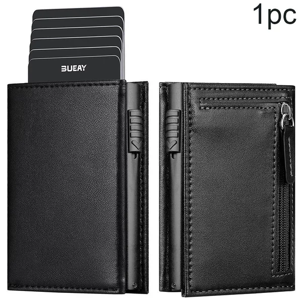 Men's Wallet Amazon's Best-Selling Men's Rfid Blocking Wallet Large Capacity Metal Card Holder K03