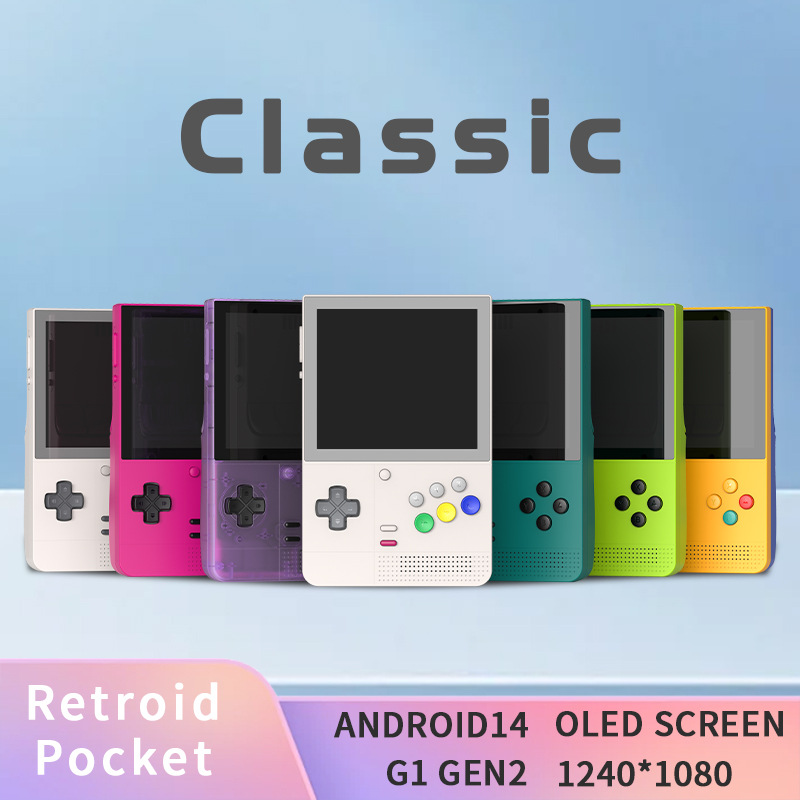 New Product Retroid Pocket Vertical Version 3.92inch Android Classic Handheld Hd Screen Oled Game Console