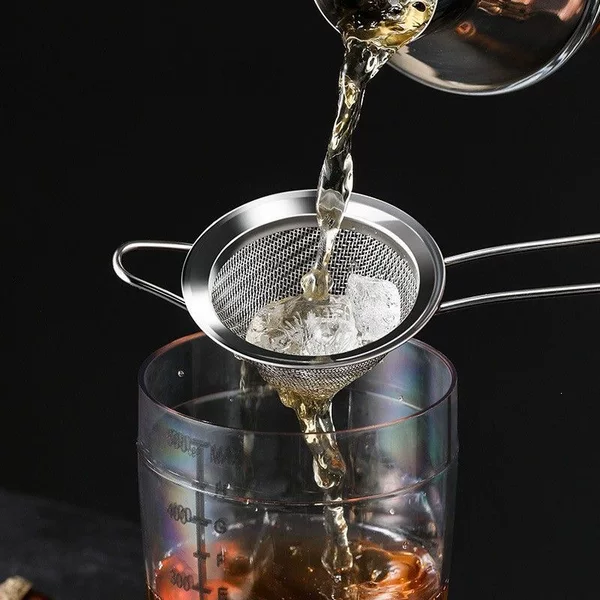 Bar ice strainer, juicing triangle filter, conical strainer, cocktail filter, milk tea shop juice filter funnel