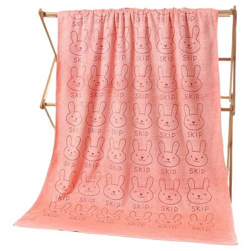 Superfine fiber absorbent quick-drying large bath towel children's cartoon printed swimming beach towel wholesale cross-border foreign trade