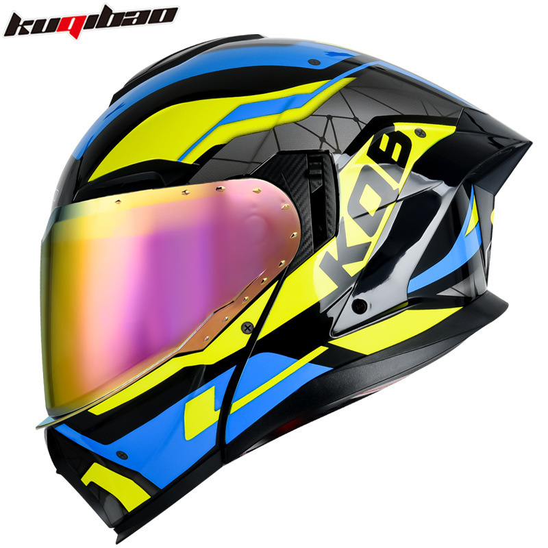 Coolqibao Dual-Lens Motorcycle Helmet, Open-Face Helmet, Electric Motorcycle Bluetooth Helmet with Long Battery Life, 3C Certified Full-Face Helmet Coolqibao Dual-Lens Motorcycle Helmet, Open-Face Helmet, Electric Motorcycle Bluetooth Helmet with Long Battery Life, 3C Certified Full-Face Helmet