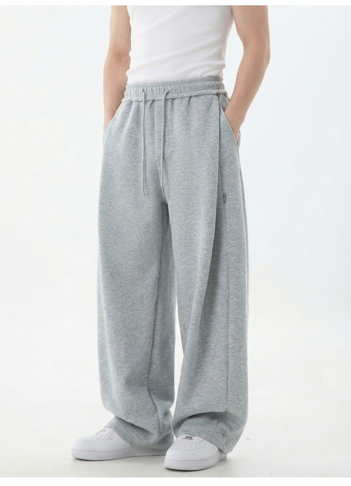 ​​Men's Casual Jogger Pants With 3d Tapered Cut & Drawstring - Lightweight Polyester Lounge Pants For Spring/Summer​​_voghion.com
