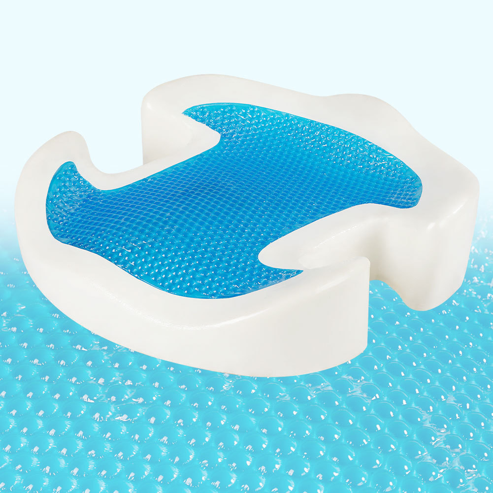 Cojín de espuma de memoria de gel caliente transfronterizo cojín de silla de rebote lento cojín de asiento de oficina fresco Amazon caliente