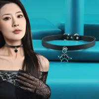 Фабрика прямых продаж панк коготь кошачий кожаный ошейник choker модный шейный воротник оптом кожаный воротник