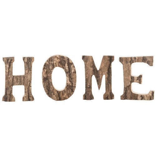Natural bark log decoration English alphanumeric ornaments Nordic retro wooden wall decoration DIY shooting props