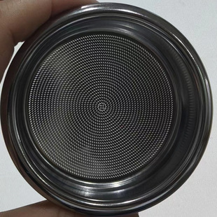 Oblique hole stainless steel powder bowl E61 coffee machine handle water distribution net 58mm handle double 304 filter net powder bowl