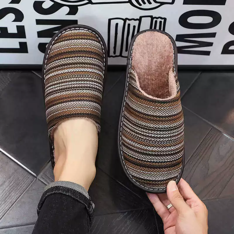 Хлопчатобумажные тапочки в японском стиле женская весна, осень и зима