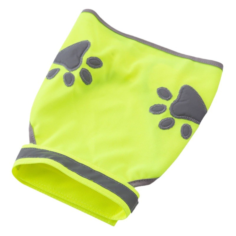 Новая Одежда для собак Защитный жилет Флуоресцентный зеленый светоотражающий коготь собаки Золотые волосы Лабрадор Хаски Дышащая футболка для собак