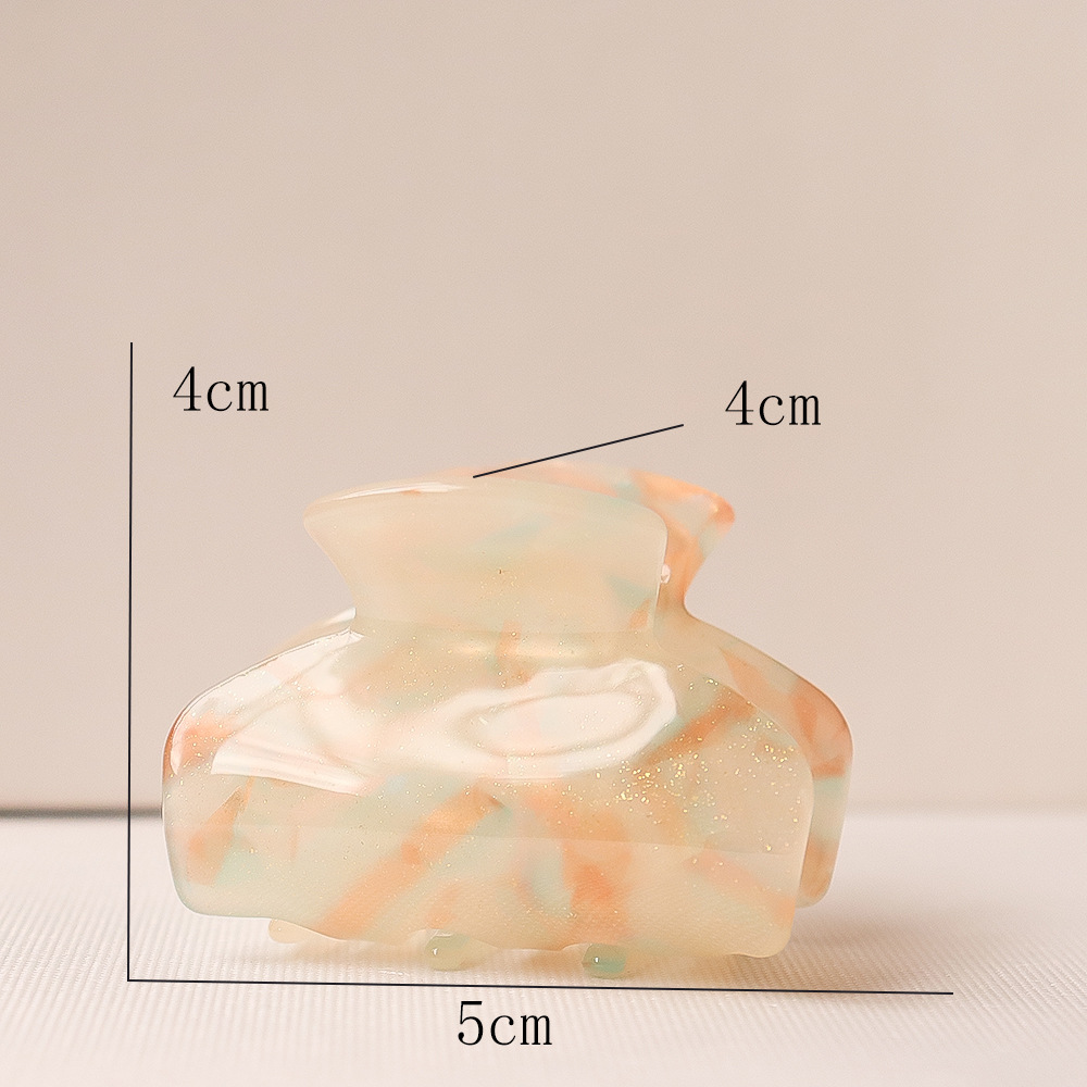 Pince à cheveux style coréen, ultra-fée, en acétate, forme griffe de requin, couleurs haut de gamme, transparente, rêveuse, douce, idéale pour les queues de cheval et autres accessoires._voghion.com