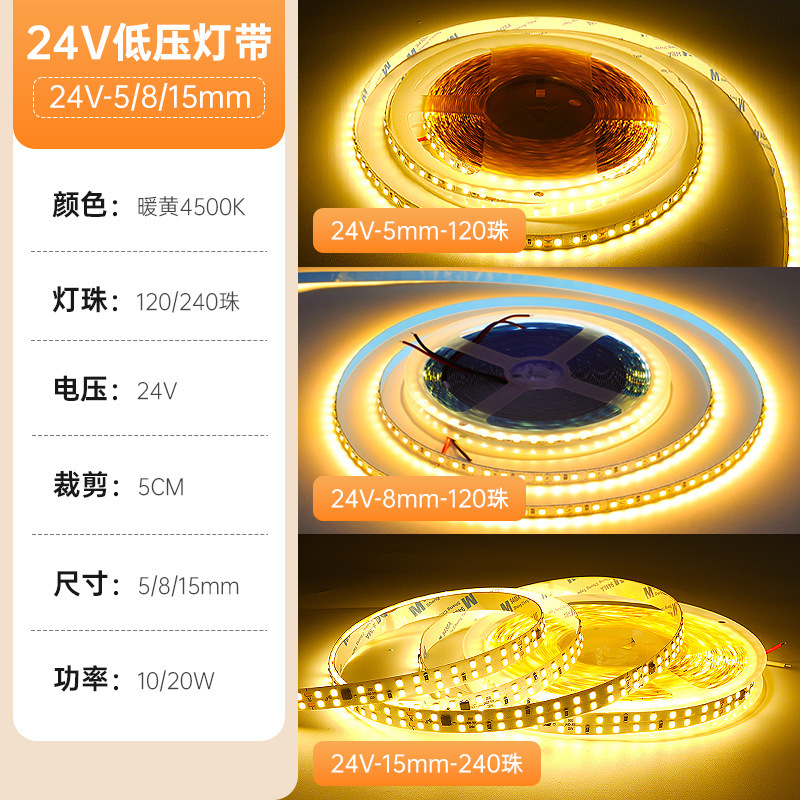 24vled 自己粘着ライトストリップ 2835 ライトストリップ 120 ライト天井キャビネットワードローブライト埋め込みラインライト高演色|undefined