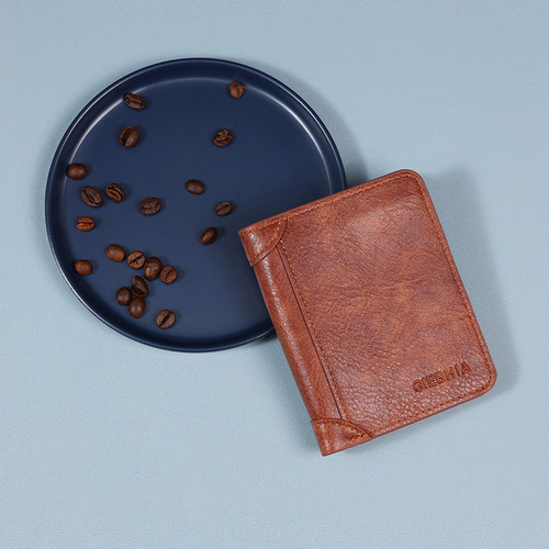 New men's wallet short cross-border retro business multi-card slot card holder men's wallet wallets wholesale