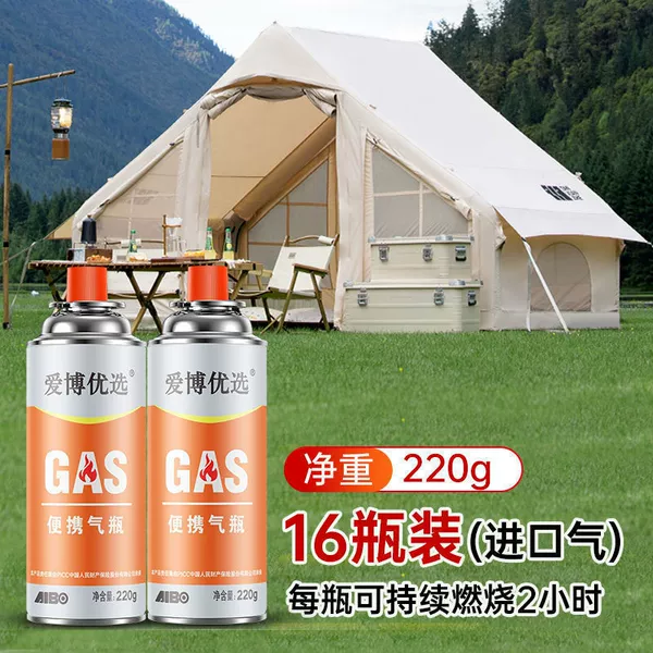 [Total weight 320g/bottle] X16 bottles of imported gas