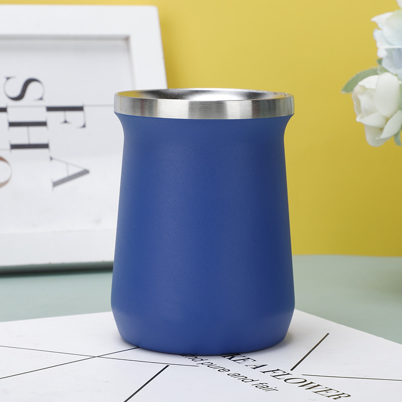 Venta caliente transfronteriza taza de cerveza de vacío de doble capa taza de café en forma creativa Madai taza de martillo patrón de acero inoxidable 304 taza de agua