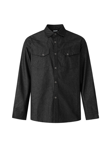 MYQ retro style handsome lapel jacket men's autumn loose casual shirt coat Korean commuting wear