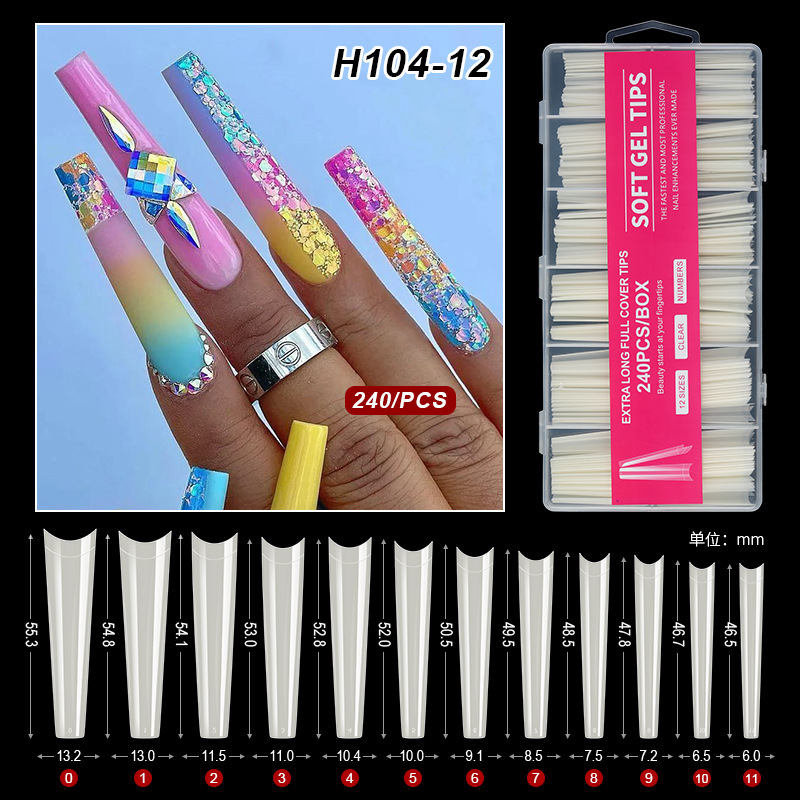 240pcs Denim Natural Extra Largo