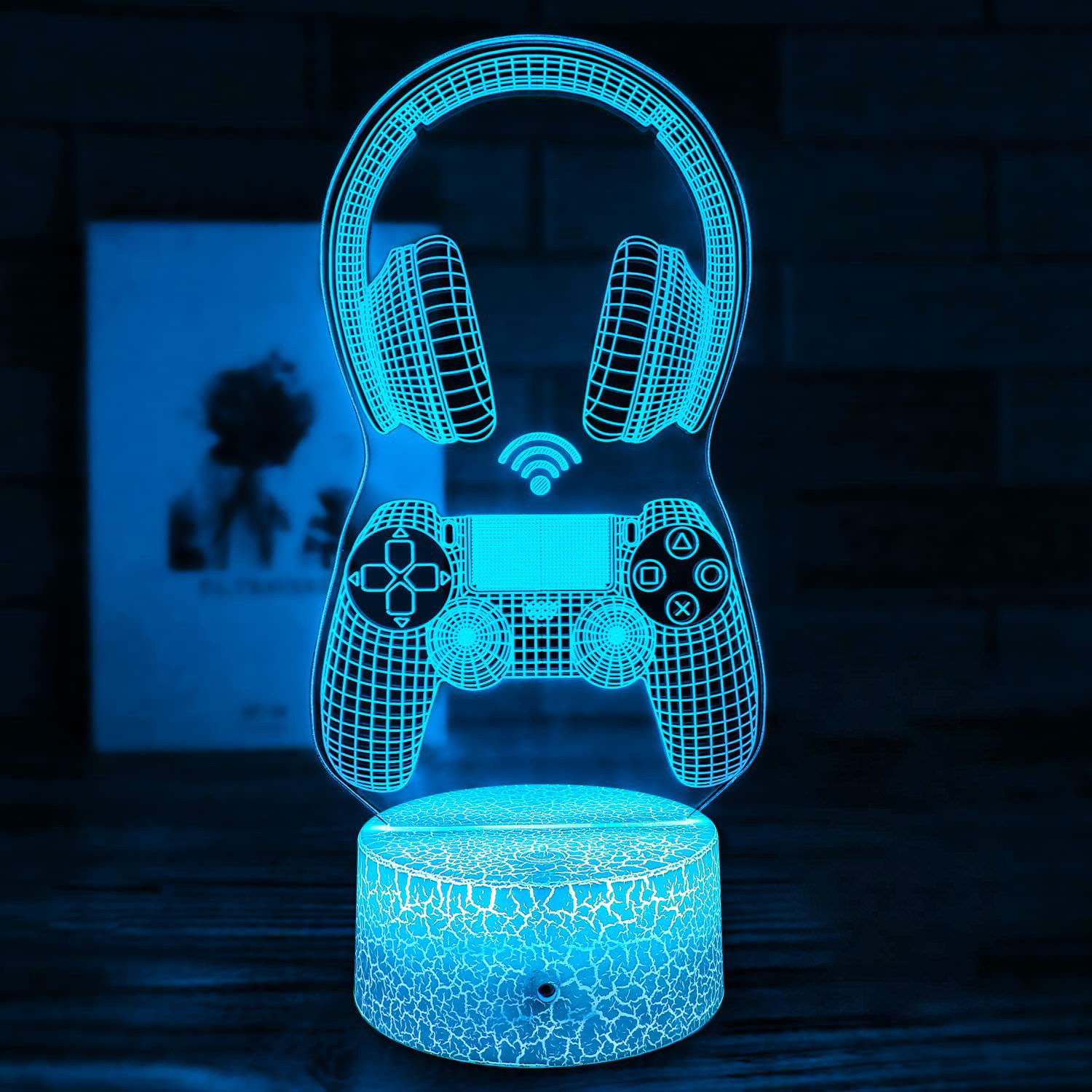 Creativo e-sports atmósfera luz juego manejar 3D luz de la noche XBOX luz decorativa LED7 color contaminación lumínica fábrica de ventas directas