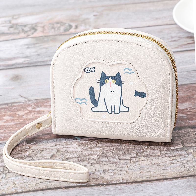 Women's baby cat Pu Leather Zipper Wallets display picture 3