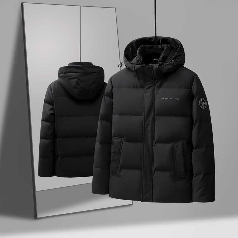 Men's Clothing thickened, enlarged, slim and fashionable, dad's outfit, middle aged grandfather Silk cotton jacket_viptrois.com