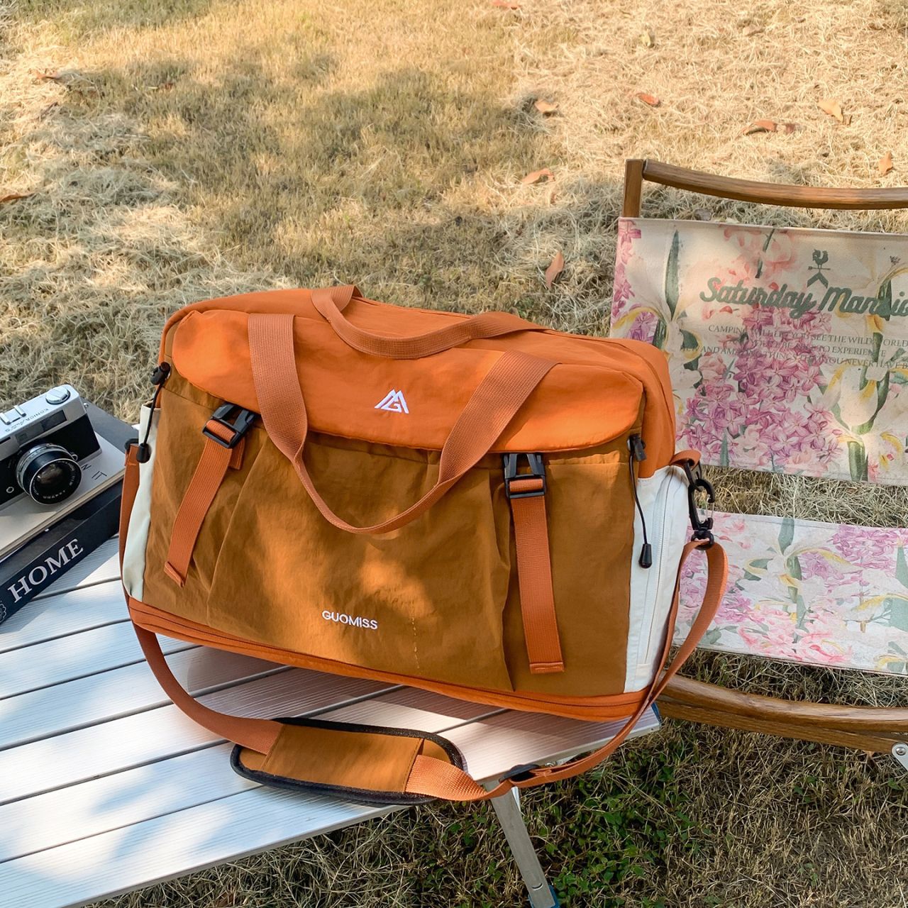 Bolsa de viaje corto para mujeres, bolsa de alta capacidad, bolsa de expansión, bolsa deportiva portátil para hombres.