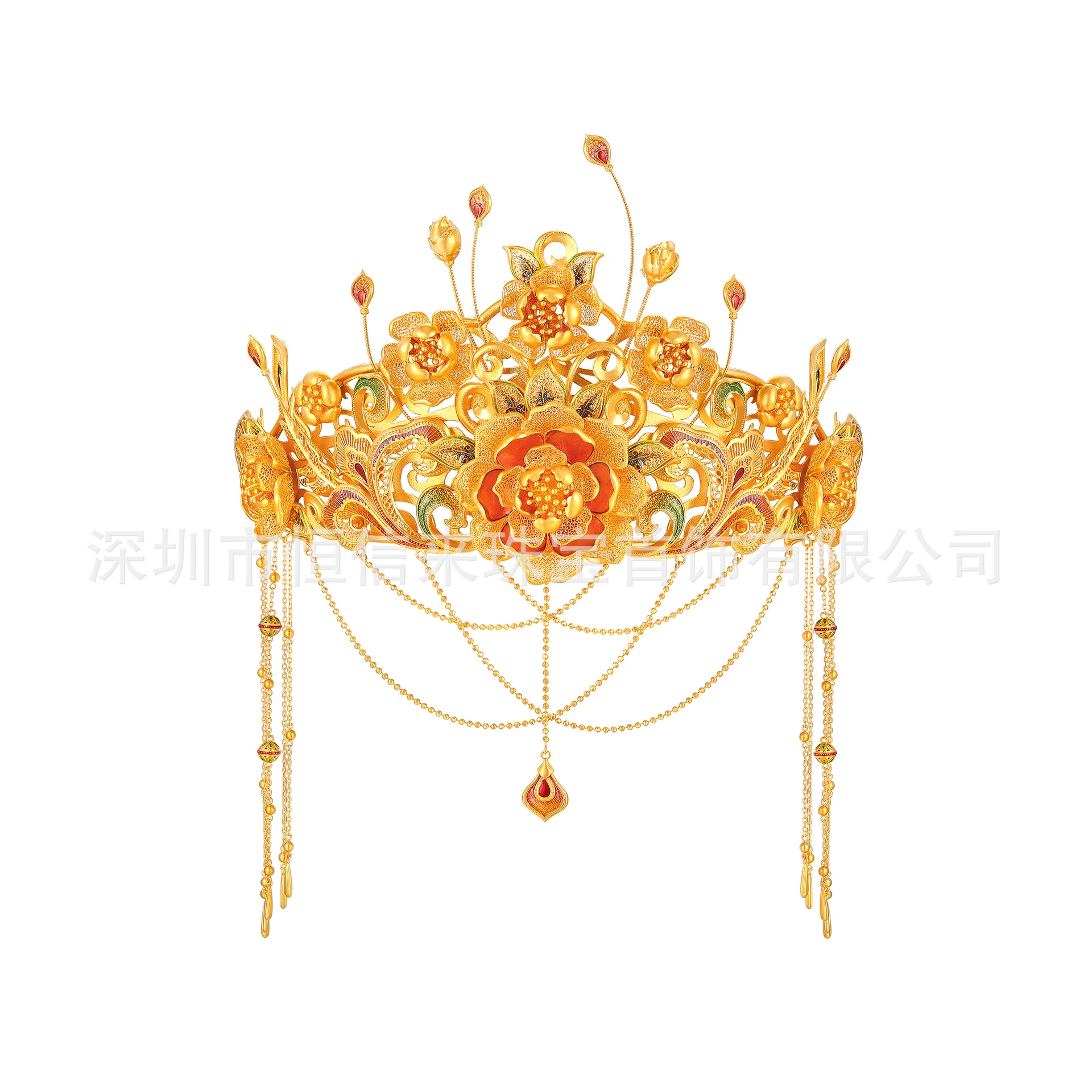 Дизайн и производство свадебных украшений Seiko из чистого золота 999 пробы, обработка свадебных украшений из настоящего золота 24K