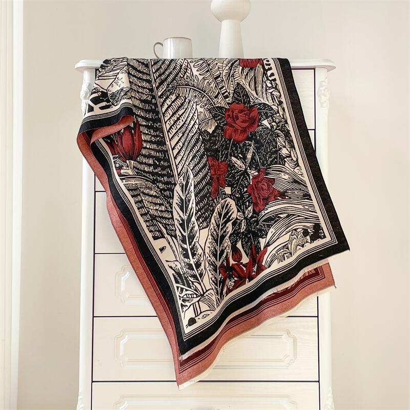 Autunno e inverno Nuovo stile etnico I imitazione Cashmere Sciarpa calda W, Mantello con rinuncia all'aria condizionata, Felpa con cappuccio per_voghion.com