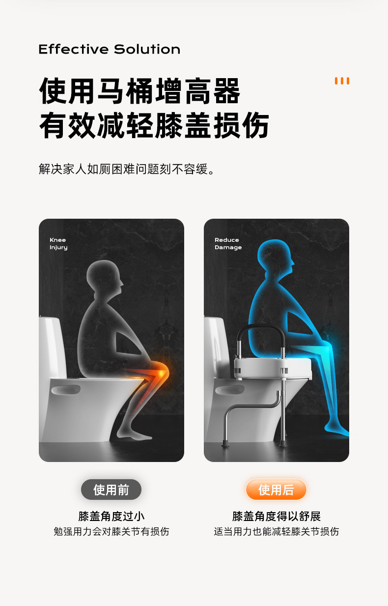 Cross-border aluminum alloy elderly toilet height-increasing device with armrest toilet seat, portable height-increasing pad, rehabilitation care undefined