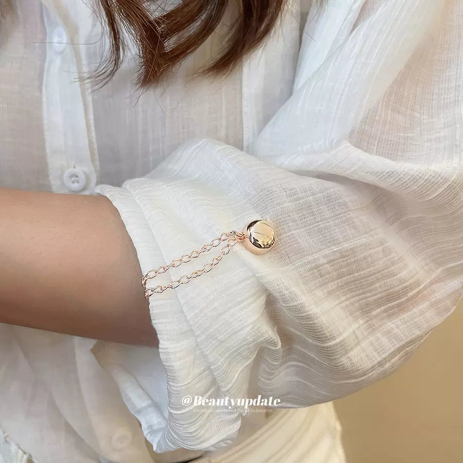 多用途t恤改短裤脚上提神器下摆长变短链条磁吸扣免缝挽边固定扣