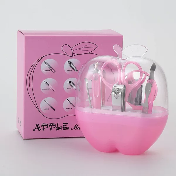 Apple 8-Piece Nail Clipper Set, Nail Scissors, Manicure Tools, Boxed Beauty Set, Gift Set