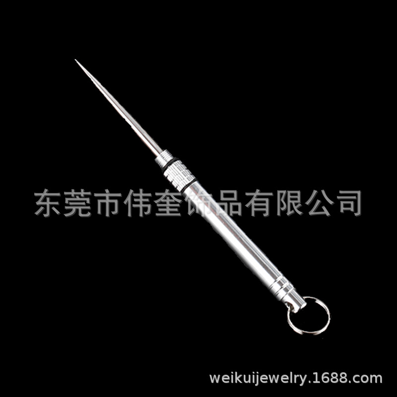 Aleación de titanio integrado palillo anti-cuerpo desmontaje expreso herramienta telescópica anti-enchufe herramienta acampar al aire libre herramienta esencial