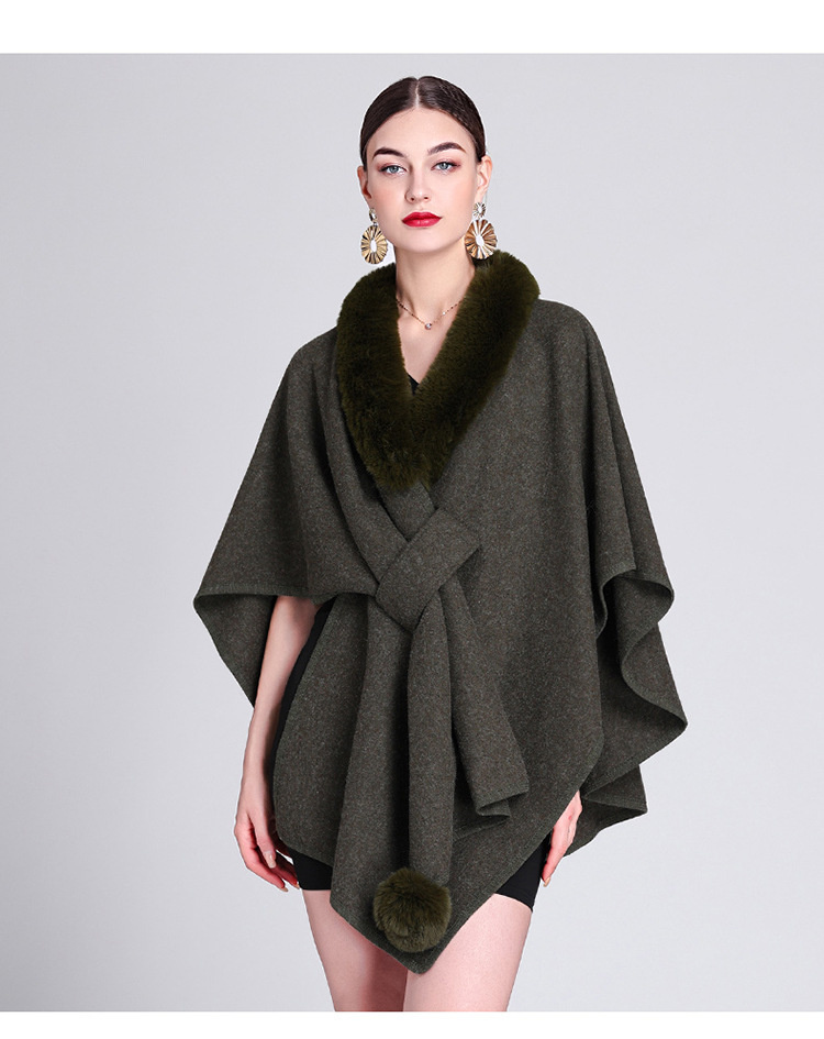 Women's Simple Style Commute Solid Color Acrylic Fiber/artificial Wool Patchwork Shawl display picture 1