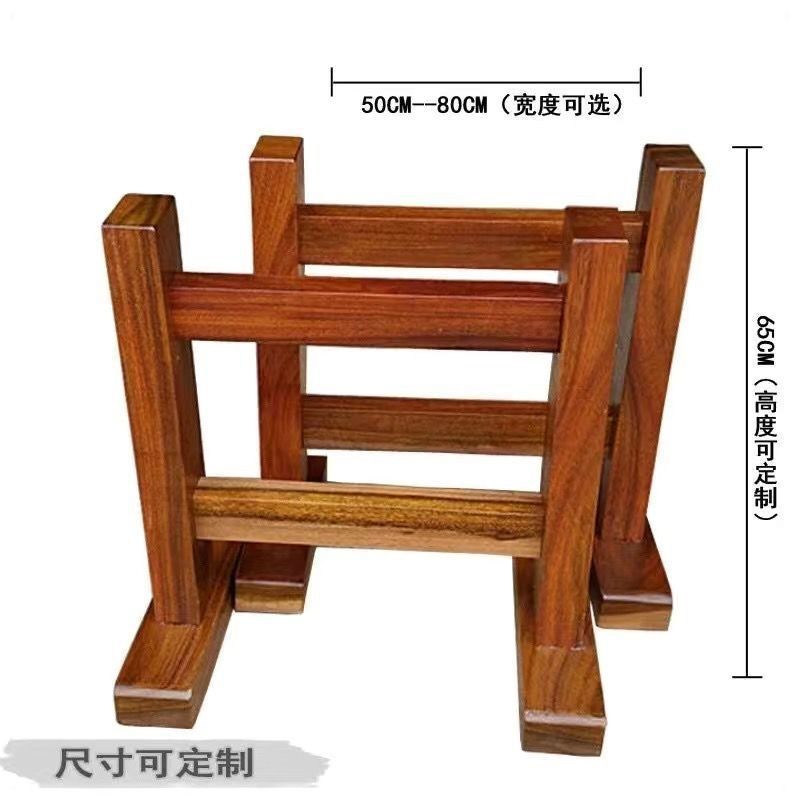 各类实木桌腿桌脚大板支架脚架实木桌子腿工字架茶桌支架脚
