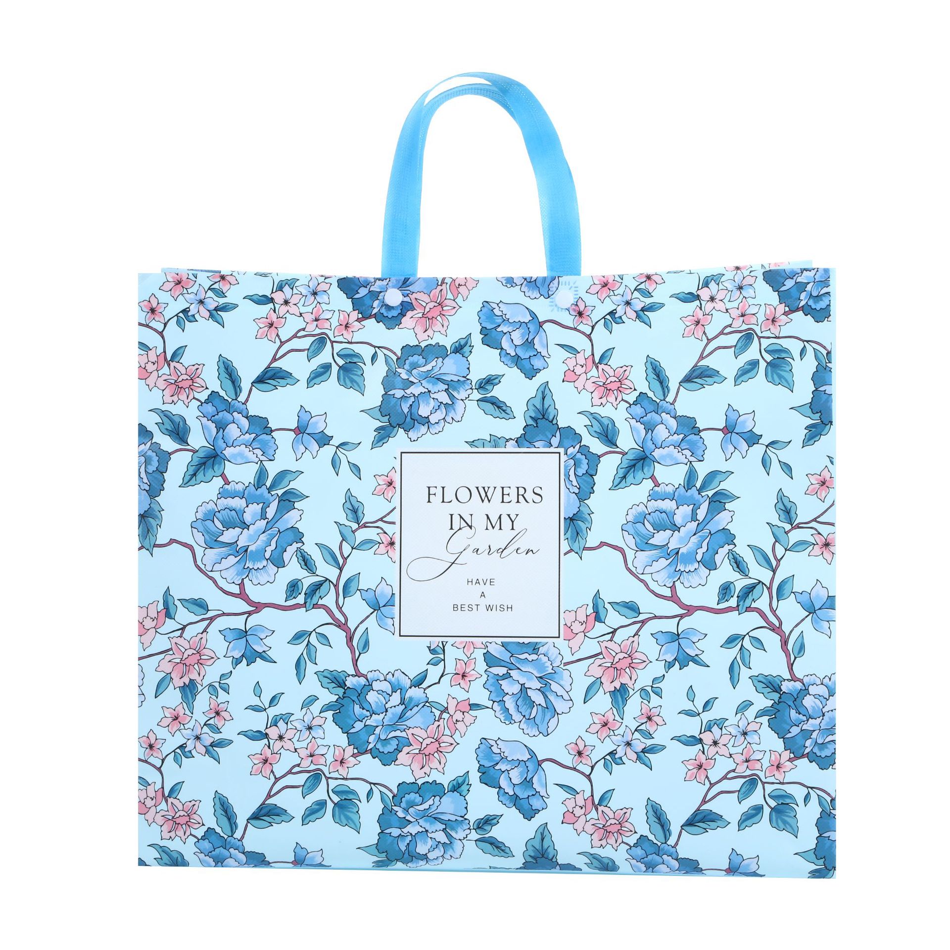 Set de 4 bolsas no tejidas para compras y almacenamiento