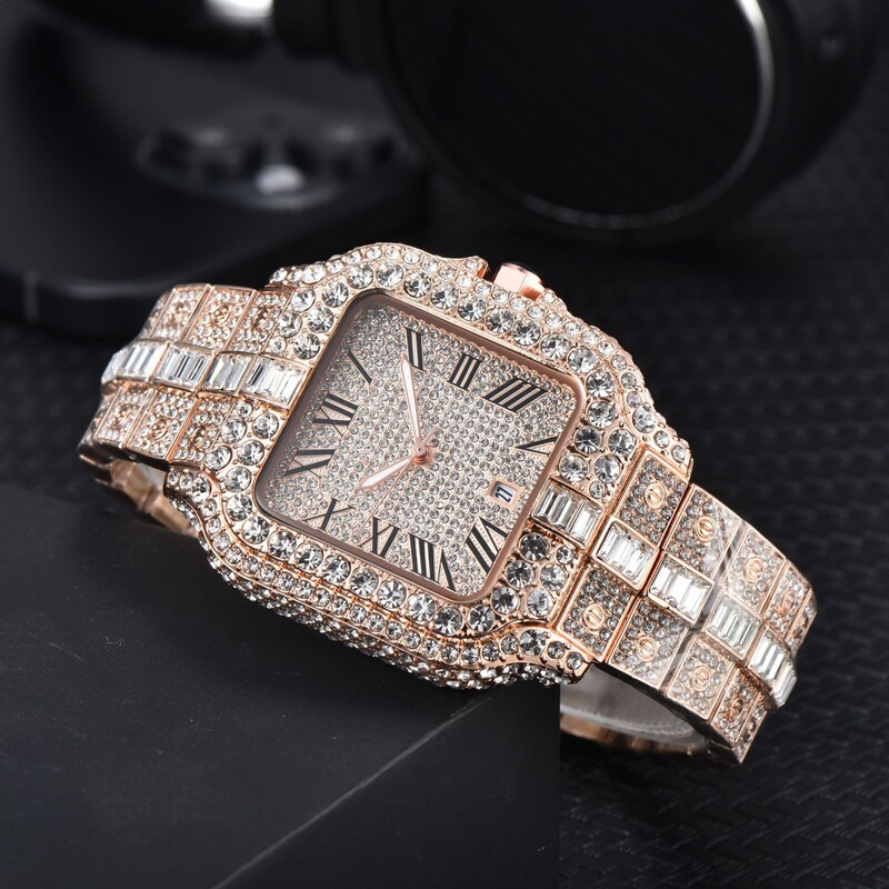 2025 Hot-Selling High-Quality Foreign Trade Casual Steel Band Quartz Full Diamond Niricha Watch Manufacturer Wholesale One-Piece Dropshipping 2025 Hot-Selling High-Quality Foreign Trade Casual Steel Band Quartz Full Diamond Niricha Watch Manufacturer Wholesale One-Piece Dropshipping