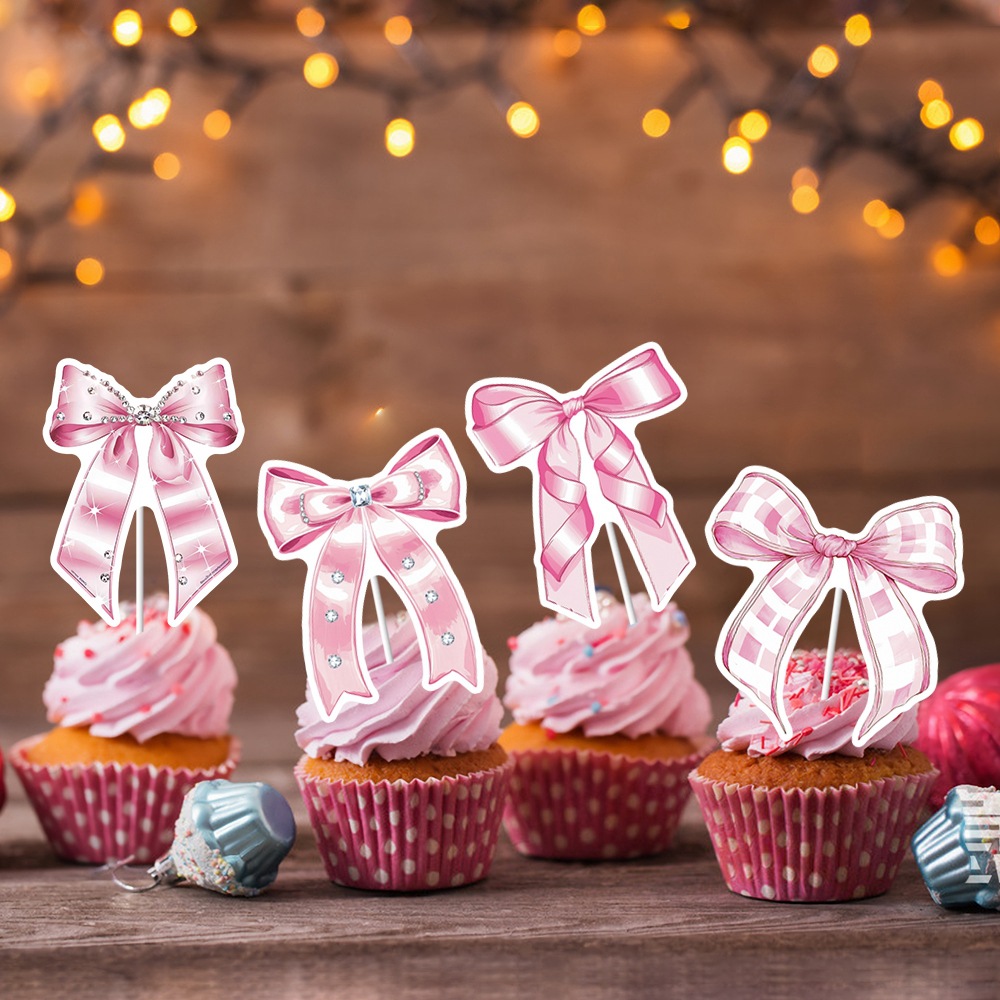 Nuevo pastel de arco transfronterizo fiestas de cumpleaños cupcake decoración de arco rosa pequeño cartón
