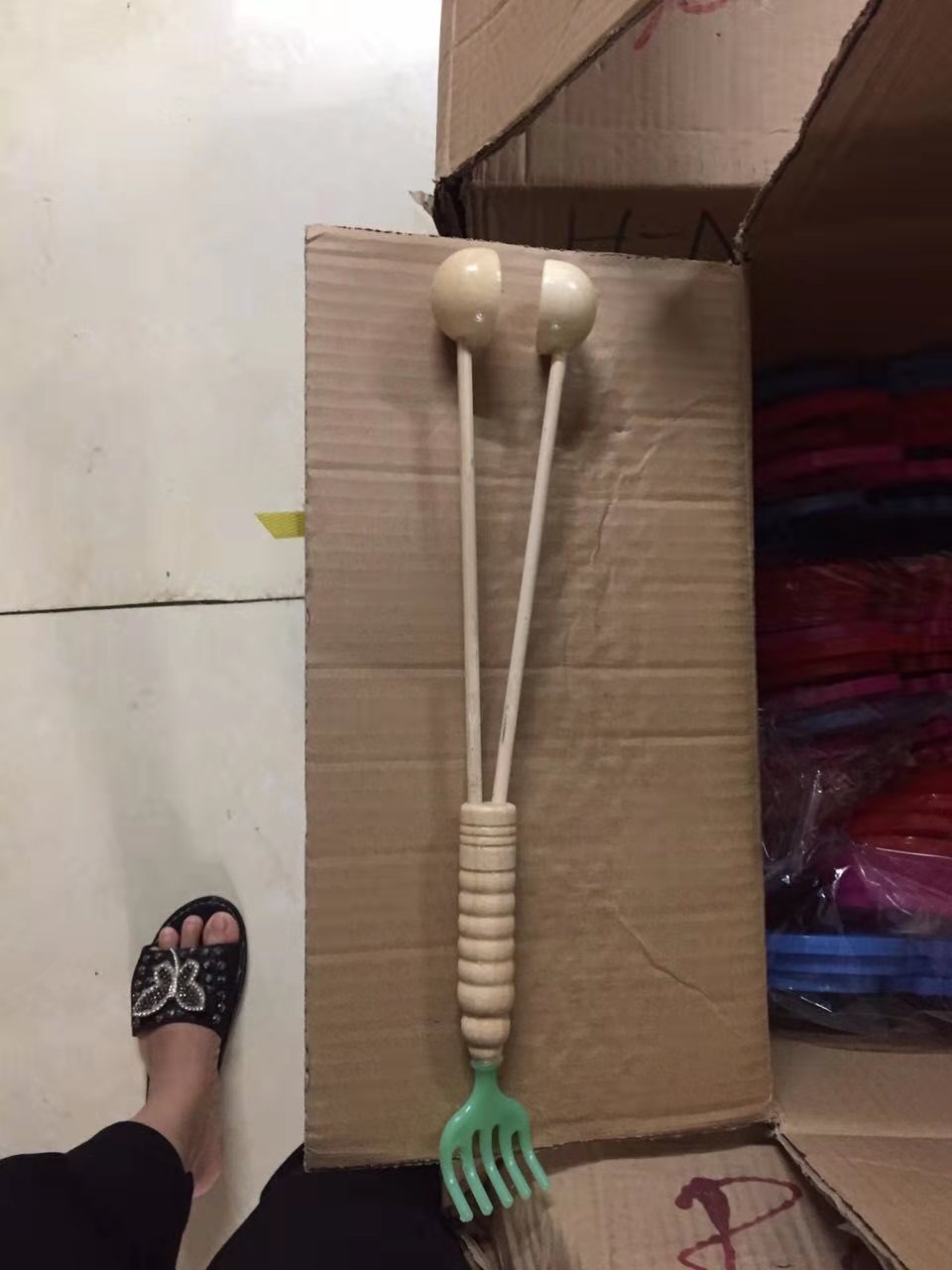 小木锤木制按摩捶响锤敲打捶背按摩器肩部腿部按摩器木柄老头乐