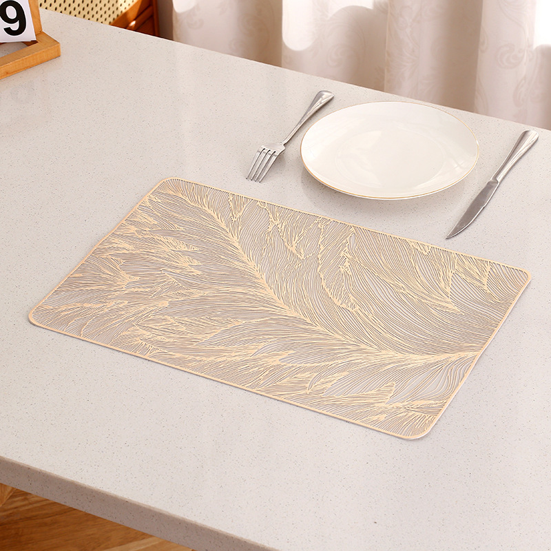 Alfombrilla de mesa de lujo ligera de estilo europeo, impermeable y a prueba de aceite, mantel occidental de PVC, streamer, pantalla de mesa de viento INS de alta gama al por mayor
