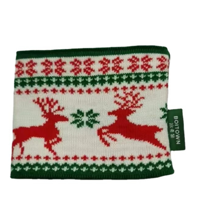 knitting Cup cover Cross border Christmas Elk Wool teapot Cup sleeve Jacquard weave Bottle sets Christmas Knitted jacket wholesale