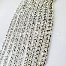 厂家批发不锈钢钮链焊口宠物链条侧身链项链手链基础五金饰品链条