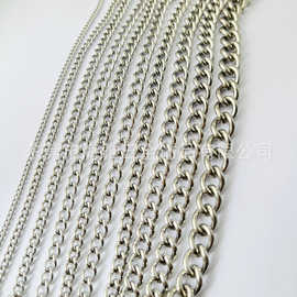 厂家批发不锈钢钮链焊口宠物链条侧身链项链手链基础五金饰品链条