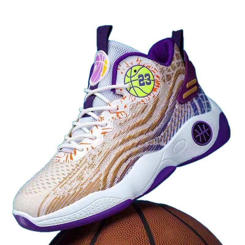 Zapatos de baloncesto para jóvenes estudiantes de alto nivel zapatos de baloncesto para hombres verano 2026 nueva moda zapatos deportivos cómodos y casuales