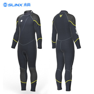 Cross-border new diving suit 3MM warm Men's oblique zipper one-piece diving suit long sleeve surfing suit snorkeling winter swimming