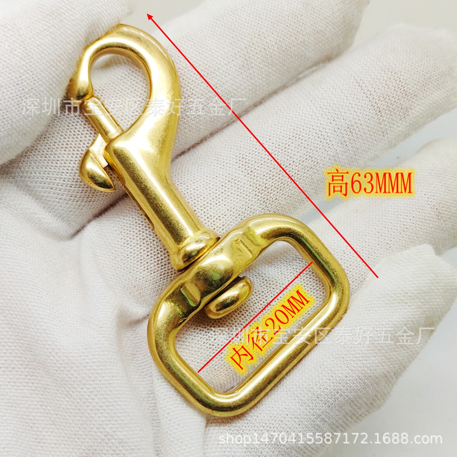 新款黄铜钩箱包扣财布皮具手工扣链接钥匙挂扣宠物链狗扣量大优惠