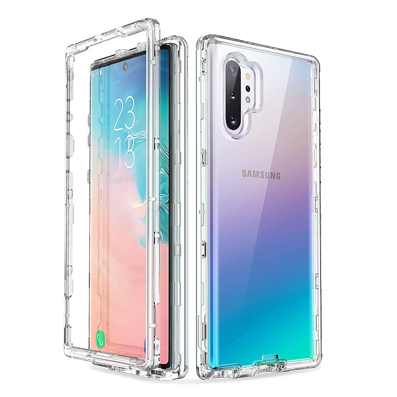Ready Stock Suitable for Samsung Note 10 S10 Plus S25 Ultra Phone Case Transparent Three-In-One Anti-Fall Cover Ready Stock Suitable for Samsung Note 10 S10 Plus S25 Ultra Phone Case Transparent Three-In-One Anti-Fall Cover