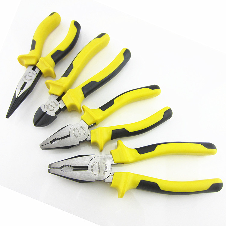 供应虎皮钳子钢丝钳尖嘴钳斜嘴钳五金工具钳子批发工业级尖头长嘴