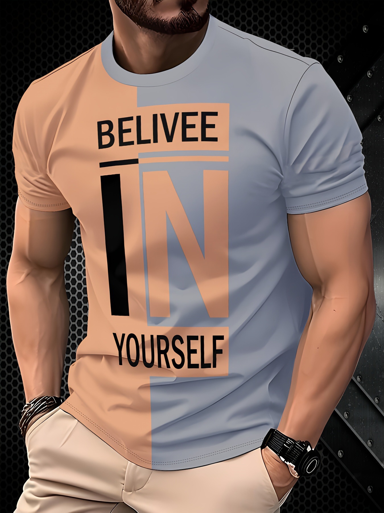 Summer Casual Fashion Men's T-Shirt Trendy 3D Printed Short Sleeve Top Los Angeles Los Angeles Simple Style_viptrois.com